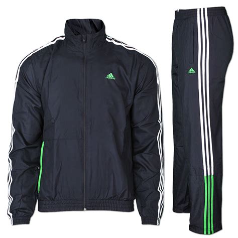 adidas jogginganzug herren schwarz weiß